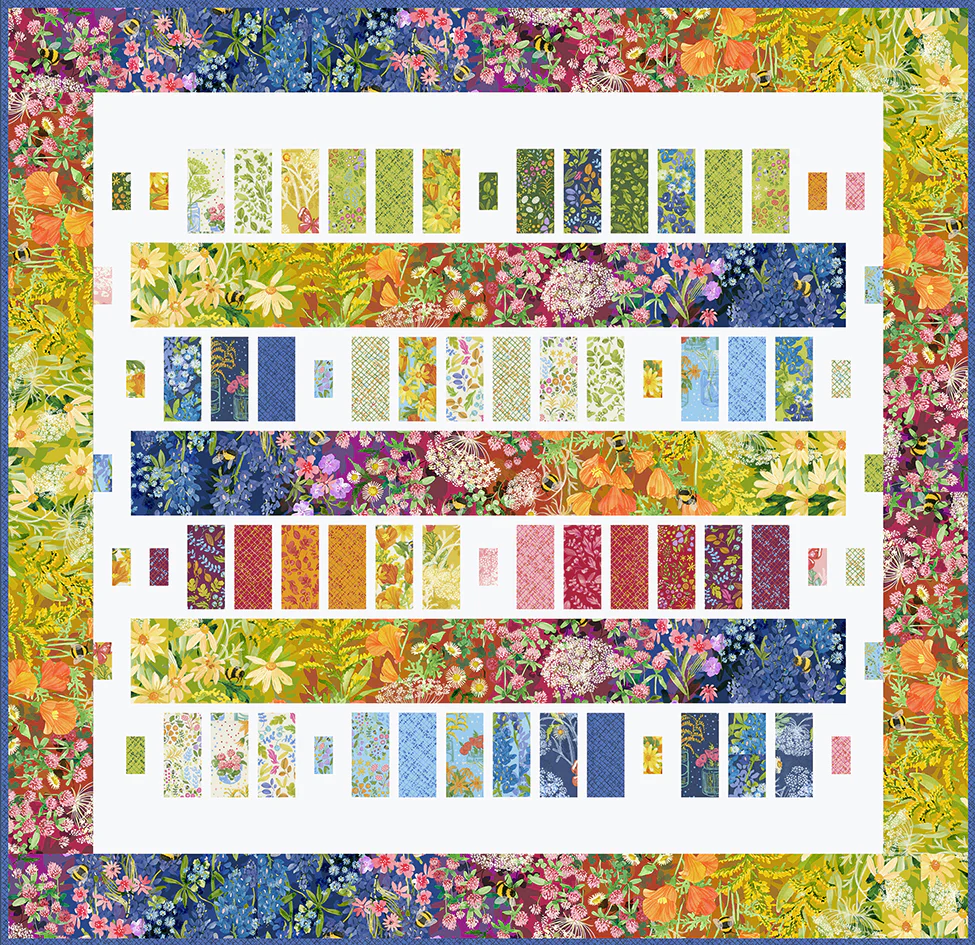 BAR HOP Quilt Pattern (printed booklet) by Robin Pickens in Lap, Queen sizes - Image 6