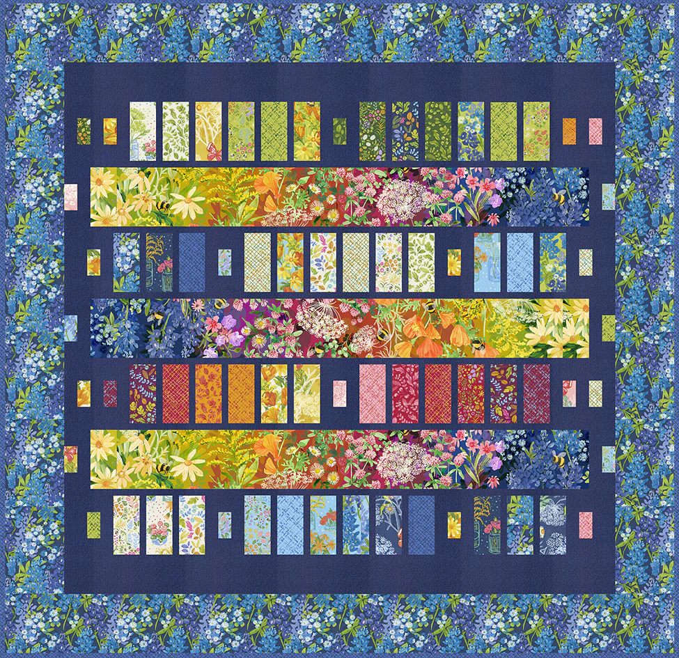 BAR HOP Quilt Pattern (printed booklet) by Robin Pickens in Lap, Queen sizes - Image 7