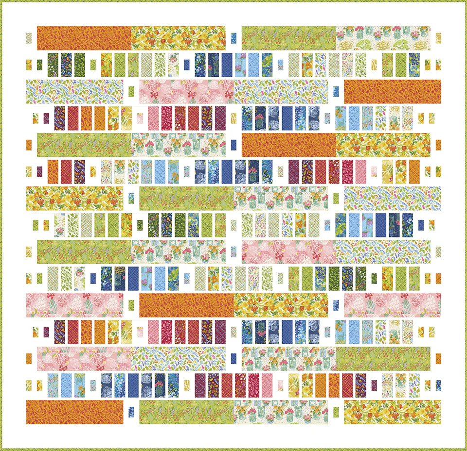 BAR HOP Quilt Pattern (printed booklet) by Robin Pickens in Lap, Queen sizes - Image 9