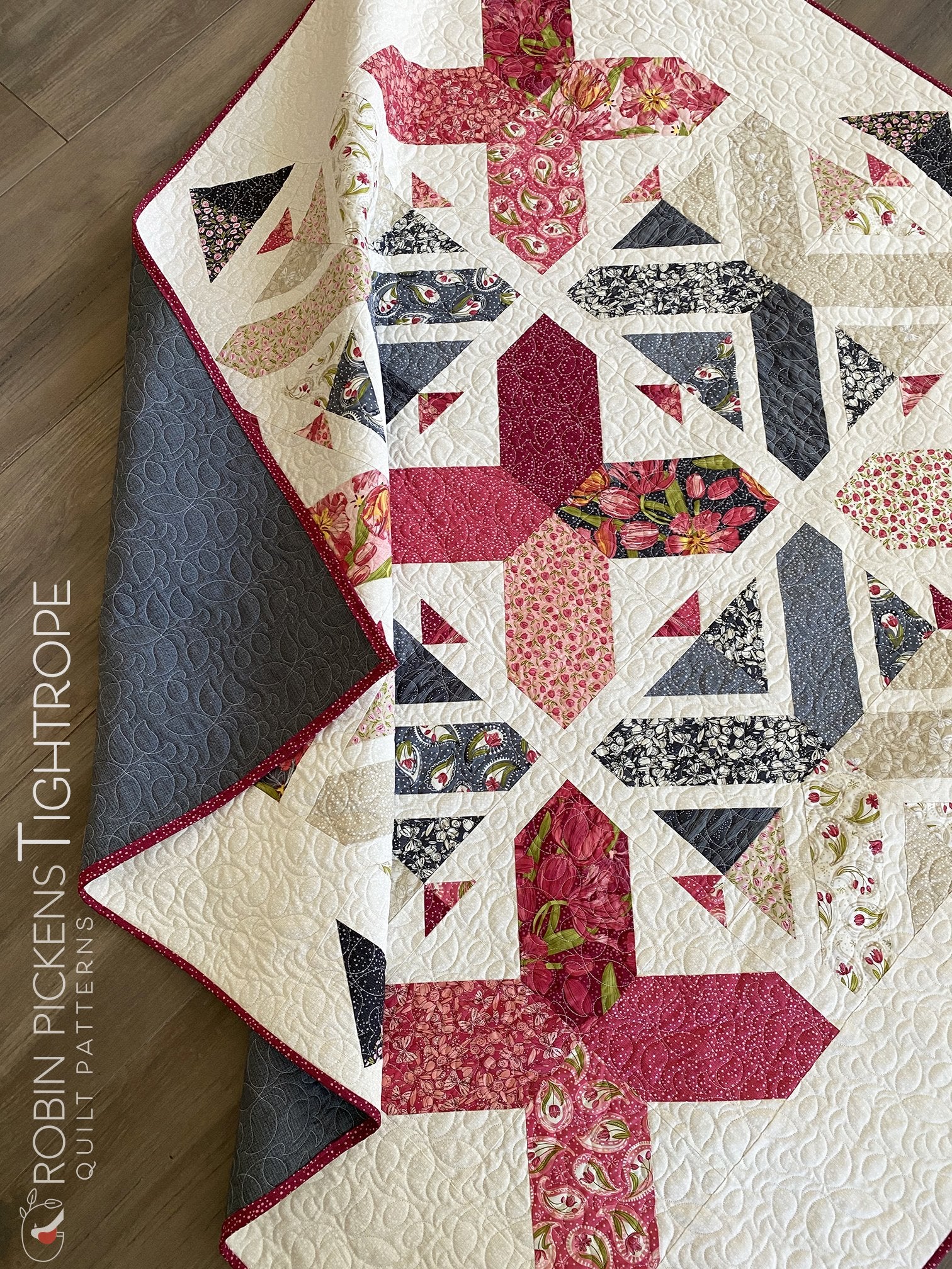 CRISS CROSS KISSES printed booklet quilt pattern, Robin Pickens, Lap or Queen - Image 4