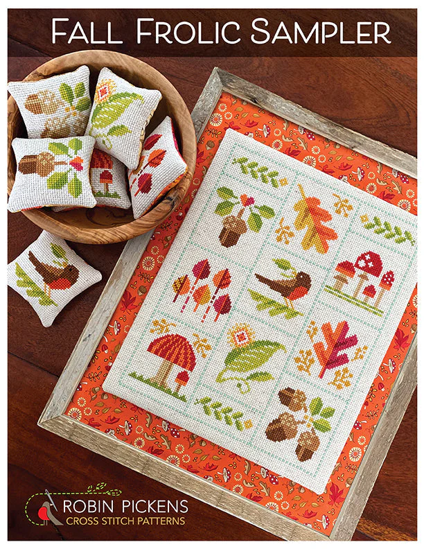 FALL FROLIC SAMPLER Cross Stitch KIT - Image 5