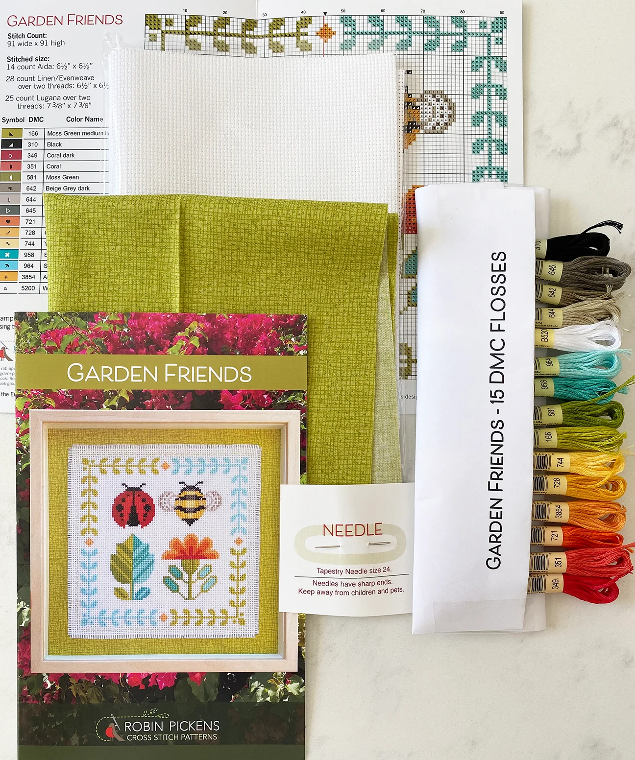 Garden Friends Cross Stitch KIT - Image 6