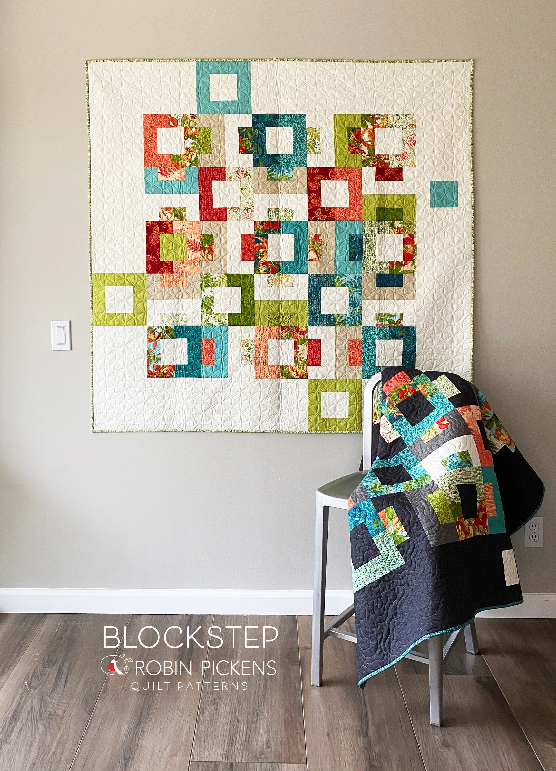 BLOCKSTEP Digital PDF Quilt Pattern by Robin Pickens / Layer Cake & Jelly Roll friendly/ Wall, Twin, Queen Sizes - Image 3