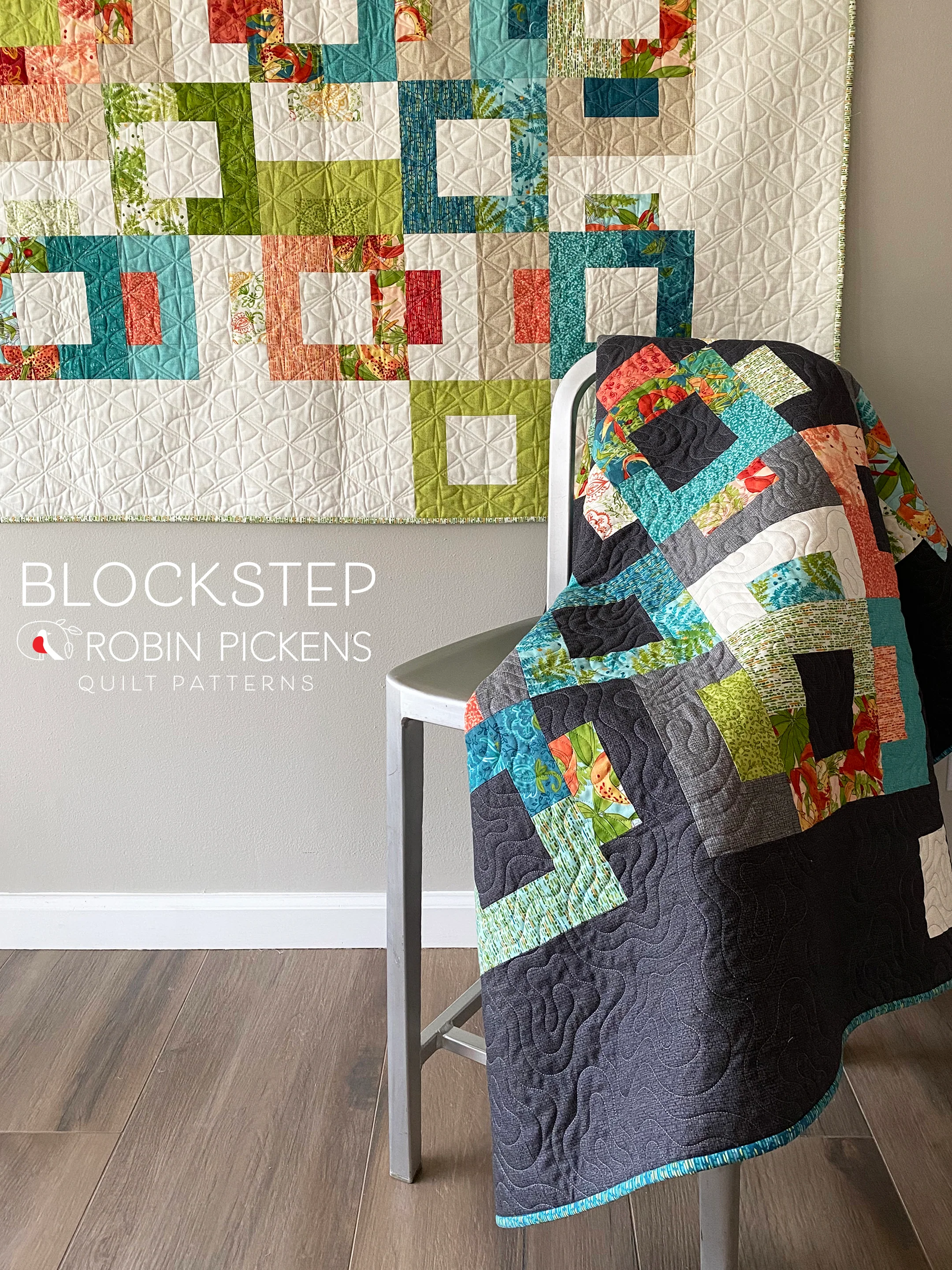 BLOCKSTEP Digital PDF Quilt Pattern by Robin Pickens / Layer Cake & Jelly Roll friendly/ Wall, Twin, Queen Sizes - Image 5