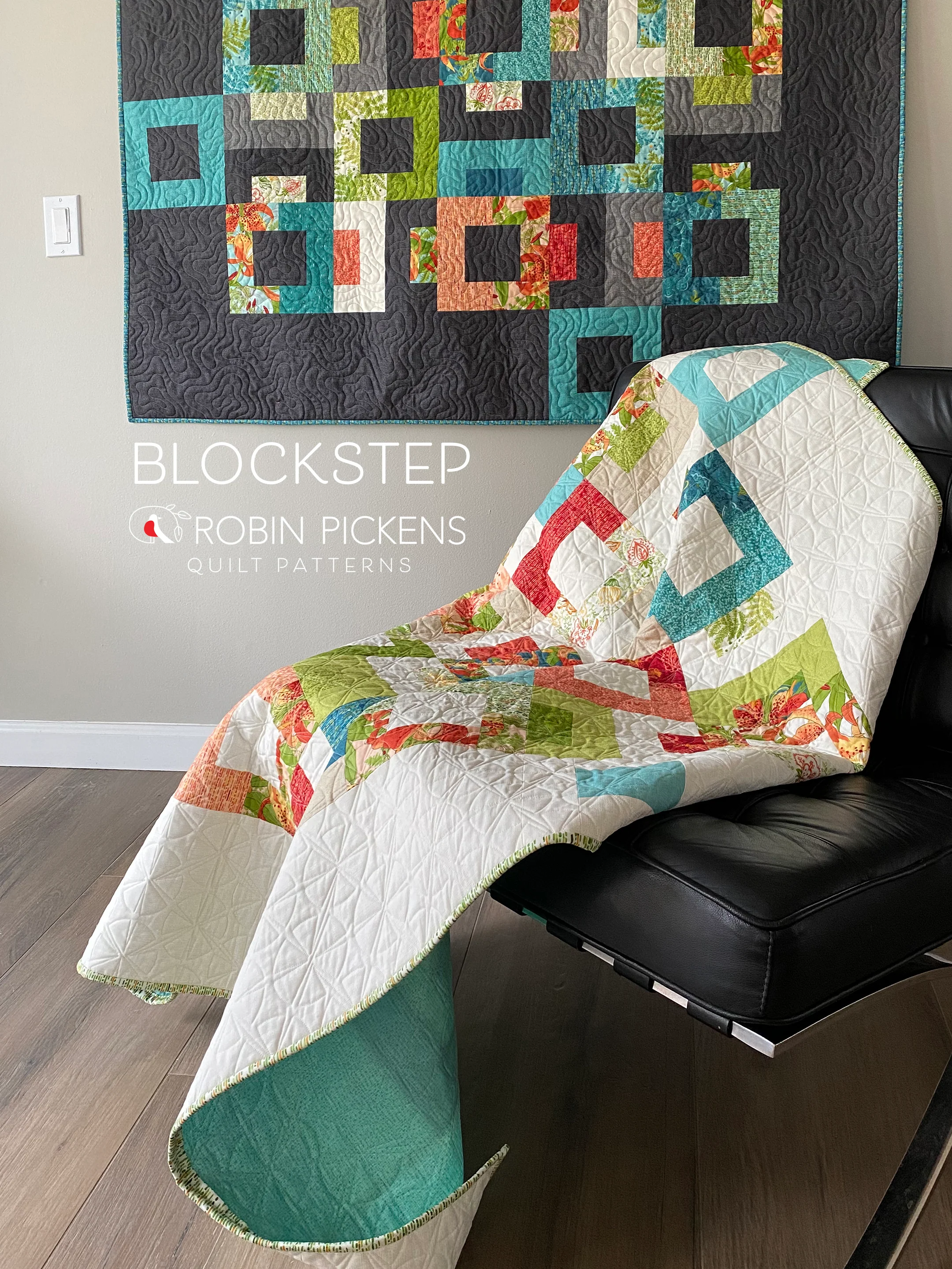 BLOCKSTEP Digital PDF Quilt Pattern by Robin Pickens / Layer Cake & Jelly Roll friendly/ Wall, Twin, Queen Sizes - Image 6