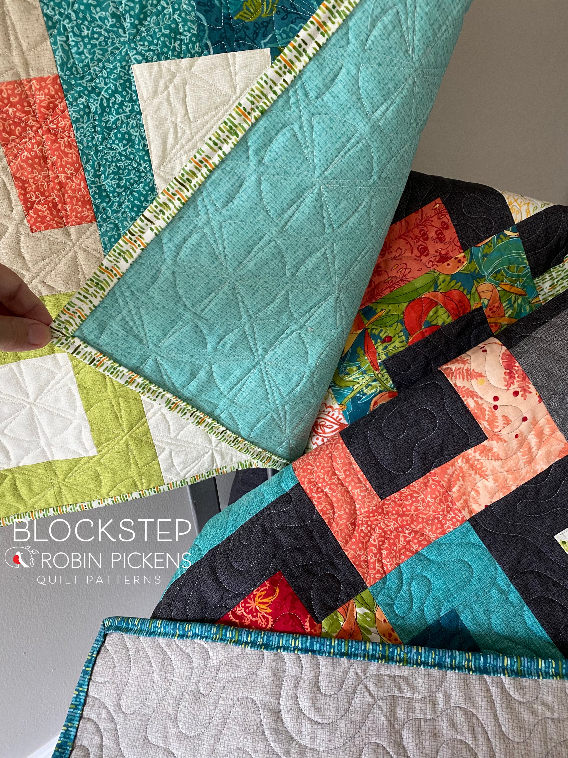 BLOCKSTEP Digital PDF Quilt Pattern by Robin Pickens / Layer Cake & Jelly Roll friendly/ Wall, Twin, Queen Sizes - Image 7