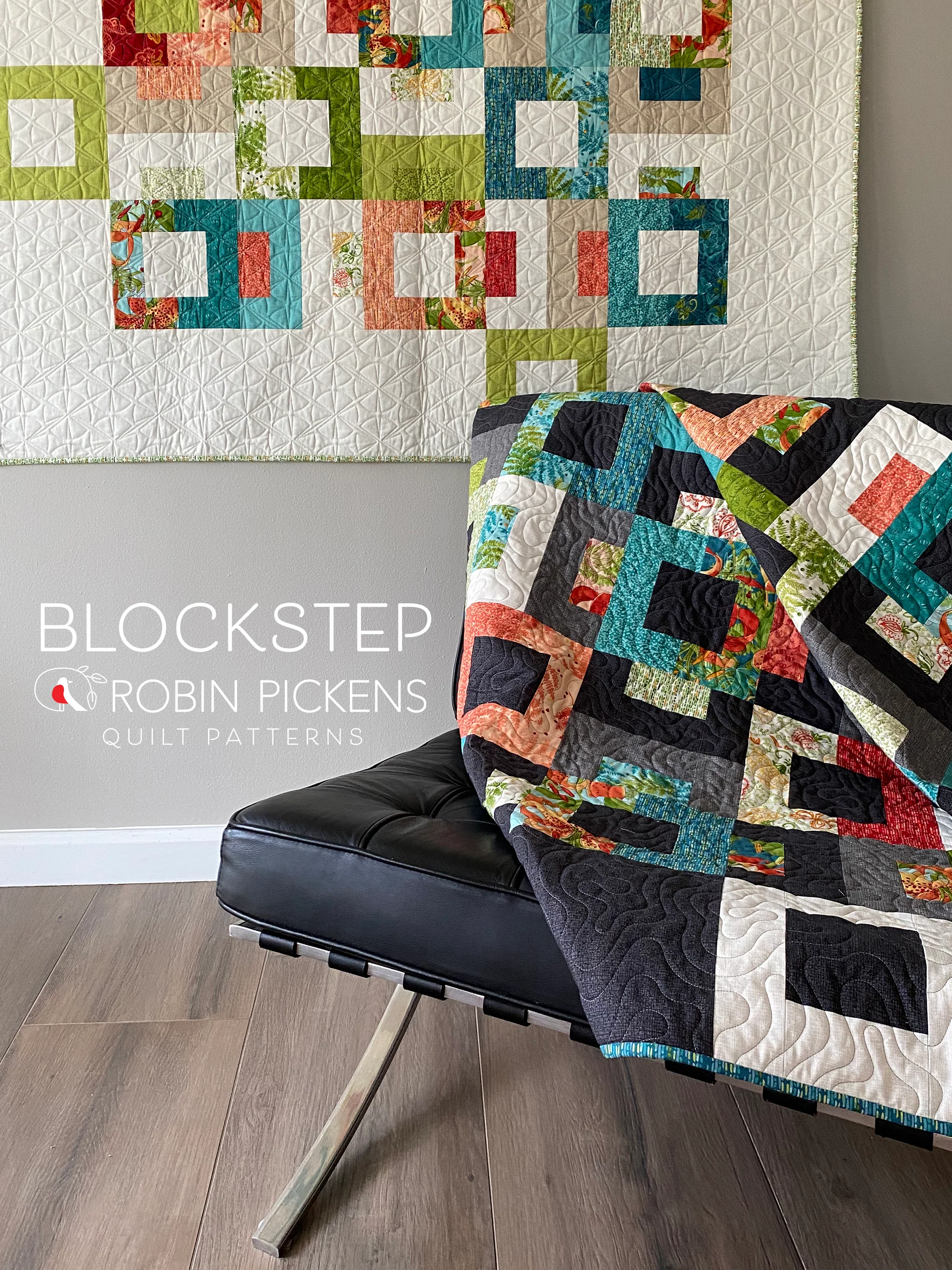 BLOCKSTEP Digital PDF Quilt Pattern by Robin Pickens / Layer Cake & Jelly Roll friendly/ Wall, Twin, Queen Sizes - Image 8