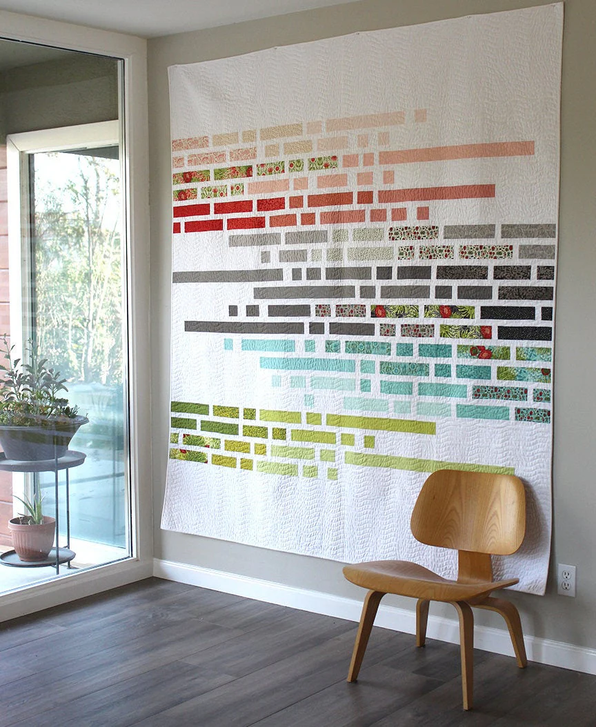 Equalizer Digital PDF Quilt Pattern by Robin Pickens /layer cake jelly roll precut/ easy modern quilt/full-double 76" x 85" - Image 4