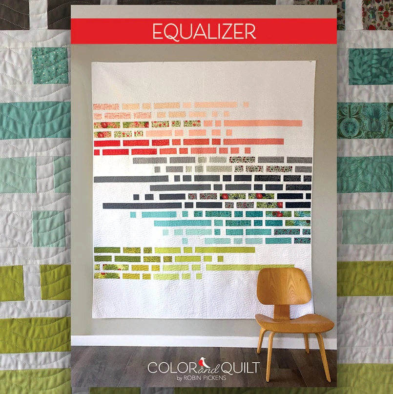Equalizer Digital PDF Quilt Pattern by Robin Pickens /layer cake jelly roll precut/ easy modern quilt/full-double 76" x 85" - Image 6