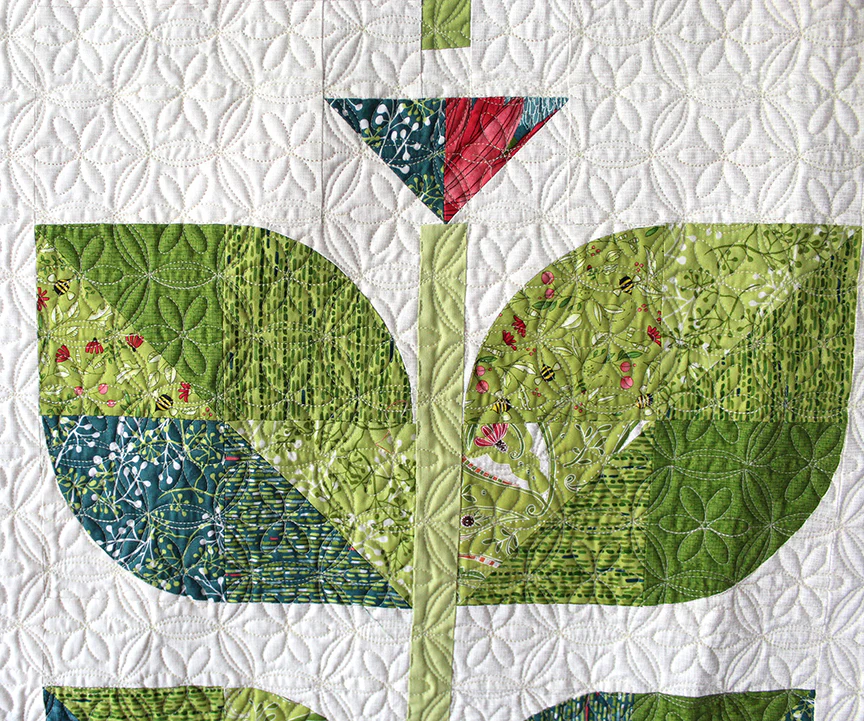 BEANSTALK (printed) Quilt Pattern by Robin Pickens/ lap, twin, queen quilt - Image 5