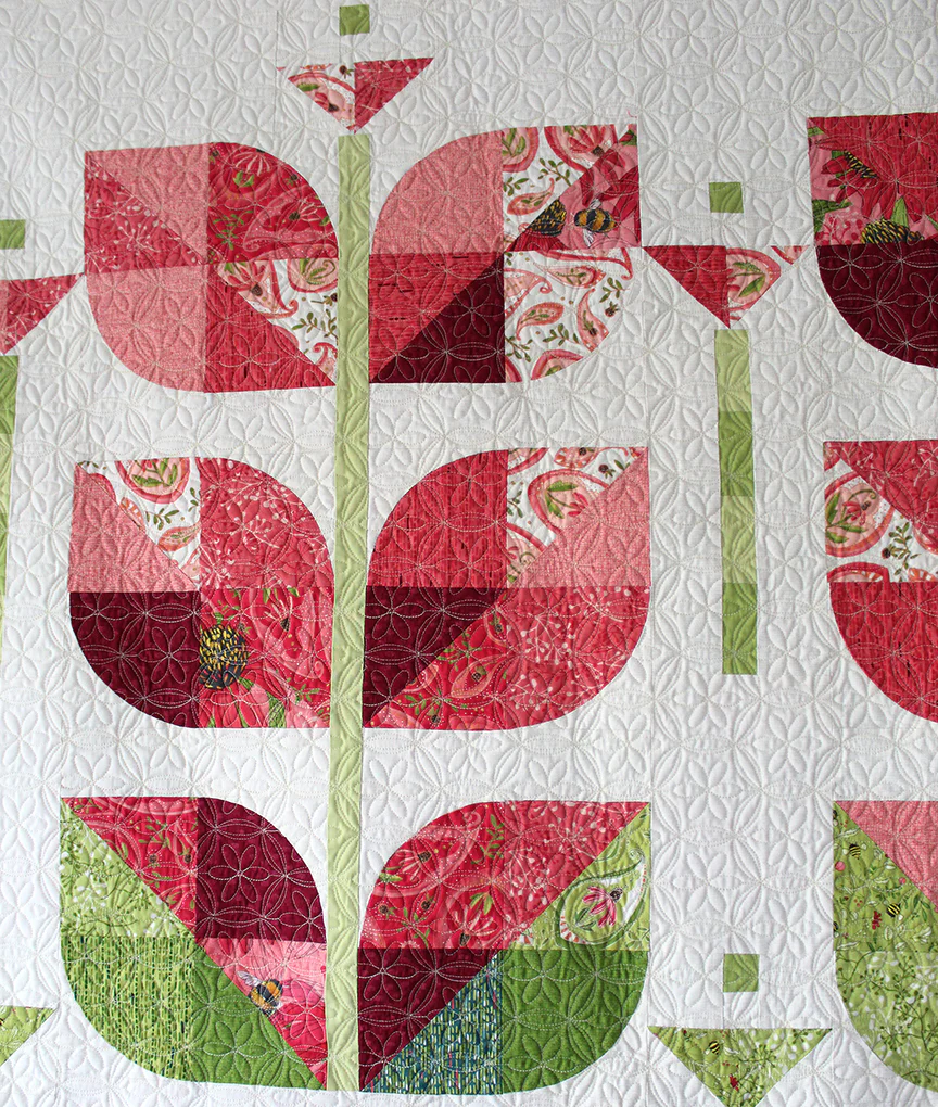 BEANSTALK (printed) Quilt Pattern by Robin Pickens/ lap, twin, queen quilt - Image 6