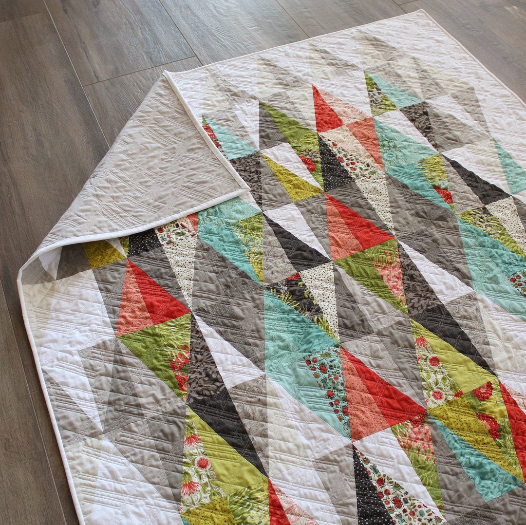 Harlequin Digital PDF Quilt Pattern by Robin Pickens /Layer Cake Precut friendly/49" x 71" or 61" x 83" - Image 3