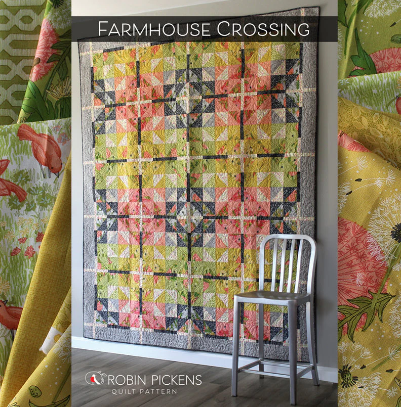 FARMHOUSE CROSSING Quilt Pattern (printed booklet) by Robin Pickens - Image 6